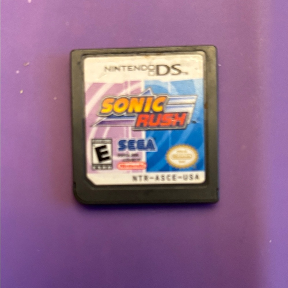 Nintendo DS Sonic Rush Game Cartridge - Black